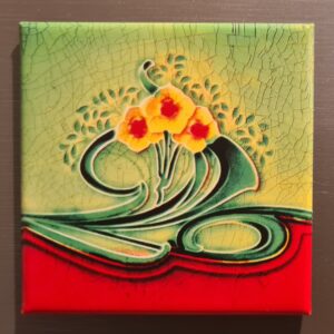 Victorian Tenement Tile Fridge Magnet Design 4 (6.5cm by 6.5cm)