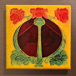 Victorian Tenement Tile Fridge Magnet Design 1 (6.5cm by 6.5cm)