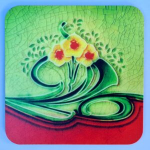 Victorian Tenement Tile Wooden Coaster Design 4 (9cm by 9cm)