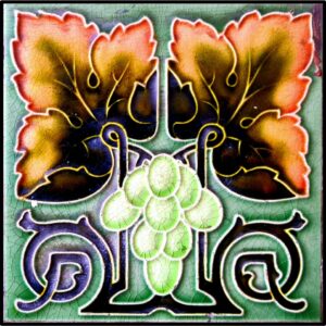 Victorian Tenement Tile 1 Large Print (Mounted Size 12 inch by 12 inch)