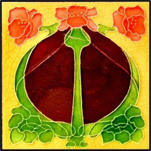Victorian Tenement Tile 4 Large Print (Mounted Size 12 inch by 12 inch)