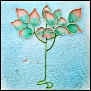 Victorian Tenement Tile 5 Large Print (Mounted Size 12 inch by 12 inch)