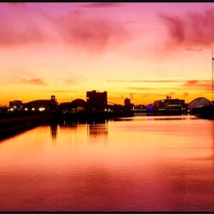 The Clyde At Sunrise (Mounted Size 10 inch by 12 inch)