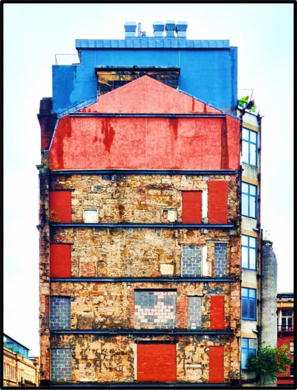 Brunswick Street Ghost Building Print (Mounted Size 10 inch by 12 inch ...