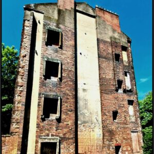 Tollcross Ghost Building Print (Mounted Size 10 inch by 12 inch)