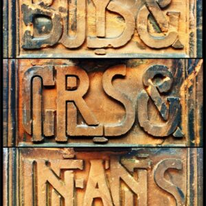 Haghill Public School Ghost Sign Print (Mounted Size 10 inch by 12 inch)