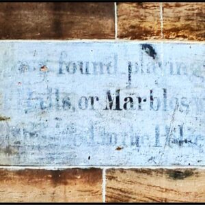 No Marbles Ghost Sign Print (Mounted Size 10 inch by 12 inch)