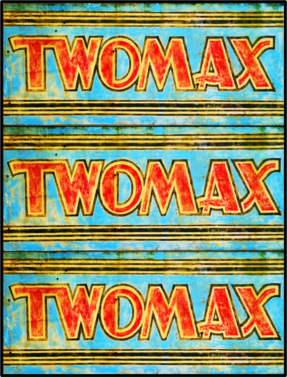 Multiple Twomax Ghost Sign Print (Mounted Size 10 inch by 12 inch)