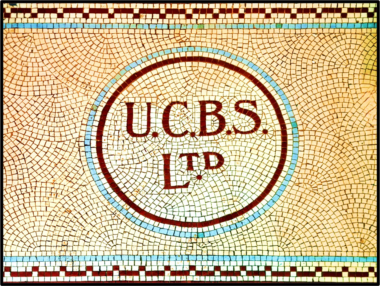 UCBS Threshold Mosaic Ghost Sign Print (Mounted Size 10 inch by 12 inch)