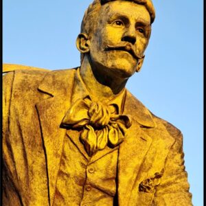 Charles Rennie Mackintosh Statue (Mounted Size 10 inch by 12 inch)