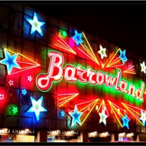 Barrowland Neon Sign Eco-Metal Pin Badge (4cm by 3cm)