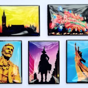 Glasgow Icons Eco-Metal Pin Badges (Set of Five)