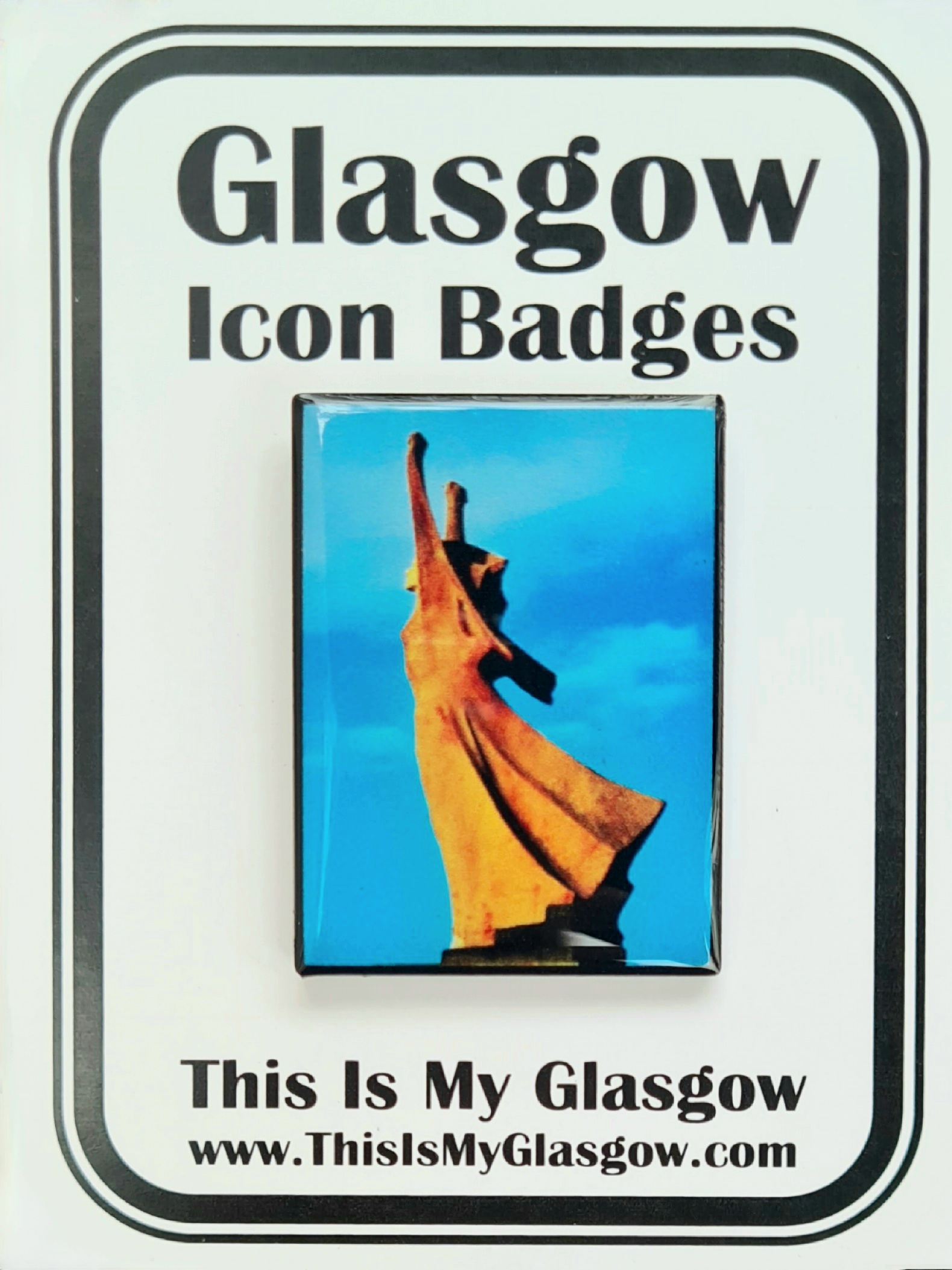 La Pasionaria Eco-Metal Pin Badge (4cm by 3cm) - Image 2