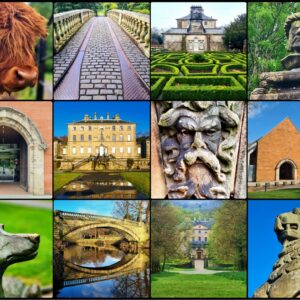 Pollok Country Park Collage Print (Mounted Size 10 inch by 12 inch)