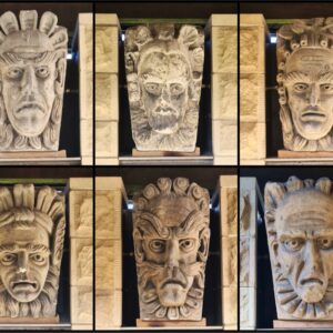 The Tontine Heads Collage Print (Mounted Size 10 inch by 12 inch)
