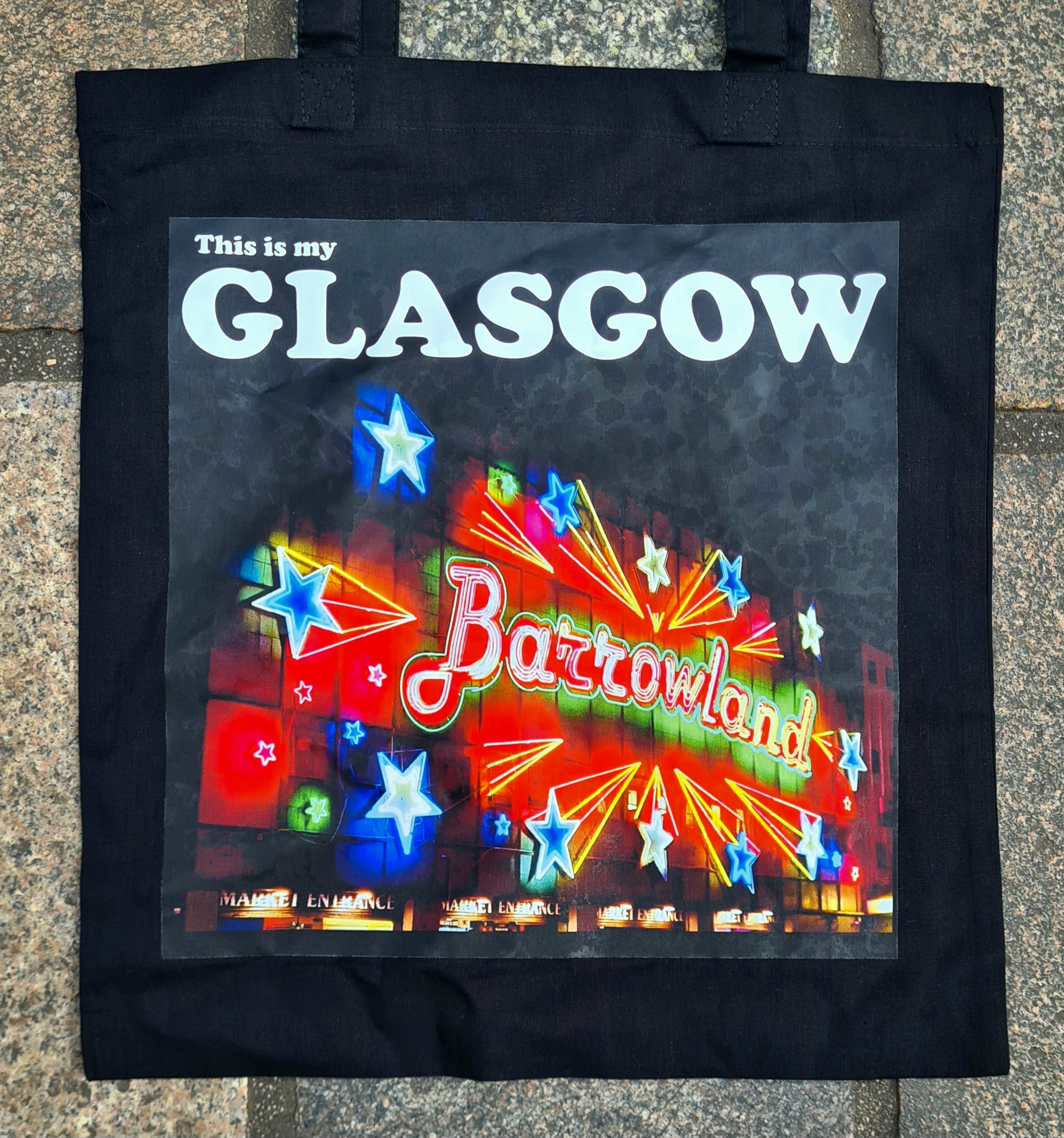 Barrowland Neon Sign Tote Bag (Black)
