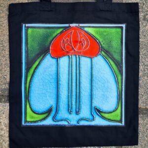Tenement Tile Tote Bag (Black)